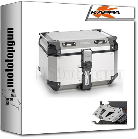 MOTOTOPGUN Kappa kfr480a + kra5108b Koffer kfr480a + Trager alu kompatibel mit BMW r 1250 gs 2019 2020 2021 2022 2023