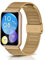 KoGiio Armband Kompatibel mit Huawei Watch Fit 2, Männer und Frauen Atmungsaktiv Ersatzarmband, Gewebte Edelstahl Mesh Metall Uhrenarmband Kompatibel mit Huawei Watch Fit 2 - Gold
