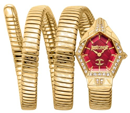 Just Cavalli Damen Analog Quarz Uhr mit Edelstahl Armband JC1L304M0035