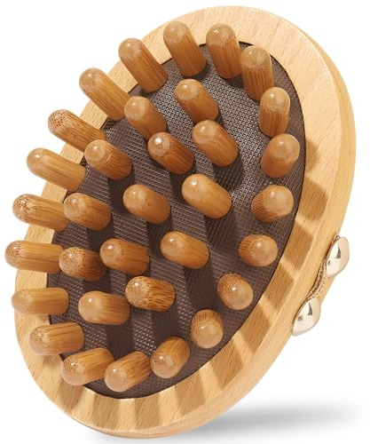 Kootinn Massagekamm aus Holz für Körper und Kopfhaut, Meridian Triggerpunkt Massagegerät, Gua Sha Sandelholz Kamm für Körperentlastung und Haarwachstum