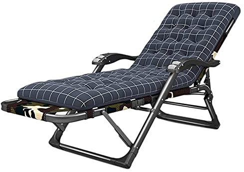 CCYENG Tragbares Camping-Liegebett, riesige Klappstühle mit Kissen aus Wildleder, für Pergola/Pool/Veranda/Terrasse im Freien, Tragfähigkeit 200 kg