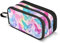 Federmäppchen mit Regenbogen-Schmetterling, großes Fassungsvermögen, Stifttasche für Jungen und Mädchen, 3 Fächer, Federmäppchen, Studenten, Schreibwaren, Organizer, Marker-Etui für Schule, Büro,