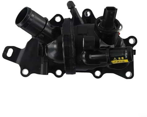 EXTRWORY Thermostat Assembly, Efficient Thermostat Housing for Nissan for Mercedes, Improved Charging Functions, Easy Installation