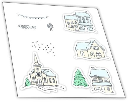 2024 Neue Metall Schneiden Sterben Und Stempel Set,Weihnachten Silikon Klar Stempel Für DIY Geburtstage Scrapbooking Kunst Handwerk Supplies Stamping (Z9339stempel und Stanzformen Set)