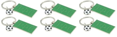 Parliky 6 Stk Cartoon-Fußballfeld-Anhänger Fußball-Schlüsselanhänger Fußball keychian football merchandise fussball Fußballplatz-Anhänger hängender Anhänger für Fußballfelder