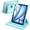 JETech Coque Rotative pour iPad Air 11 Pouces M3/M2 (2025/2024), iPad Air 5/4 (2022/2020 5ème/4ème) avec Porte Pencil, Étui Housse de Protection Rotation à 360 Degrés Support (Bleu Menthe)