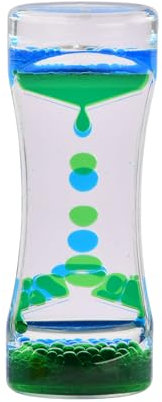 Litinliv Sanduhr Flüssig, Flüssiger Sensorischer Timer, Bunte, Liquid Motion Bubbler, Liquid Motion Bubble Timer, Sensorisches Spielzeug für Entspannung Kinder und Erwachsene (B)