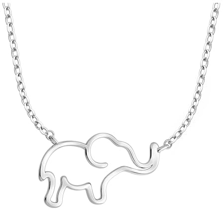 Sofia Milani - Damen Halskette 925 Silber - Elefant Anhänger