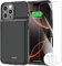 GIN FOXI Battery Case for iPhone 16 Pro, 15W Fast Charging Case Charger 8500mAh Ultra-Slim Lightweight Powerful Battery Pack Rechargeable Anti-Fall TPU Juice Box for iPhone 16 Pro (6.3) Black