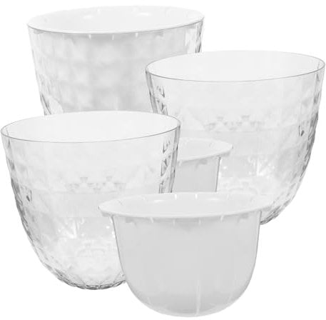 Toyvian 3stücke Selbstbewässernder Pflanztopf Durchsichtige Töpfe Für Zimmerpflanzen Hydrokultur-blumentopf Mit Wasserreservoir Für Innenbereich Selbstbewässernder Topf Für Pflanzen Transp