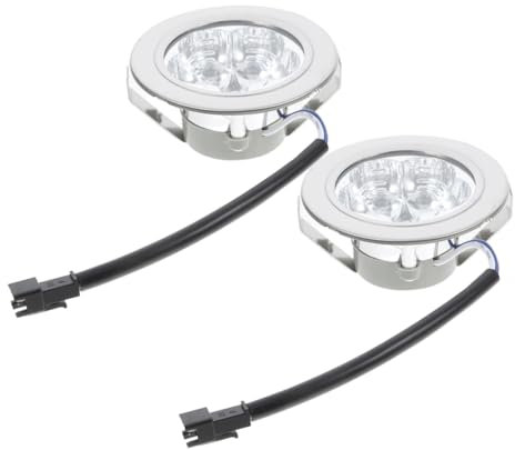 COMNESTBI Luz De Campana Extractora Luces De Campana De Cocina Bombilla Led Para Campana Extractora Bombilla Led Para Luces De Campana De Cocción De Capó Silver El Plastico