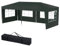 FIVMEN Pavillon 3x6 m Faltpavillon mit Seitenteilen und Fenstern und Tragetasche Faltzelt Polyester UV Schutz Faltbar Partyzelt Wasserdicht Windschutz Gartenpavillon Zelt Outdoor, Type E (Grün)