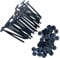 50Pcs Nylon Universal Cable Tie Buckle,Heavy Duty Self-Locking Nylon Zip Ties Holder,Fasteners Car Body Plastic Cable Tie Tool for Trunks and Engine Guards & Daily Repair (50PCS)
