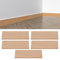 5 rodapiés laminados de PVC, zócalos, modernos, impermeables, engrosados, autoadhesivos, adhesivos de pared, medidas: 45 x 12 x 1 cm, zócalos decorativos de PVC (color madera)