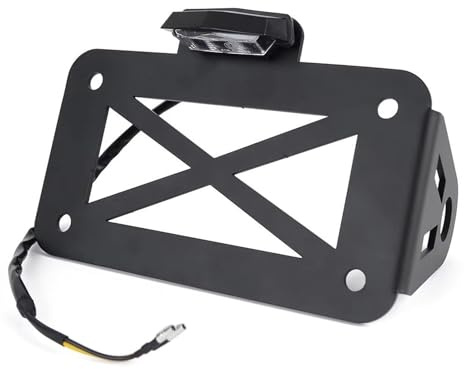 WPHLYZ Motorrad Kennzeichenhalter Für Sportster Für Bobber Für Chopper Seitliche Kennzeichenhalterung Halter Modifiziertes Motorrad-Kennzeichen