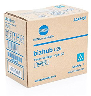 Konica Minolta A0X5453 TNP-27C Tonerkartusche 4.500 Seiten, cyan