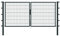 Alberts 650360 Doppeltor Flexo mit Zubehör | verschiedene Breiten und Höhen | anthrazit | Breite 300 cm | Höhe 140 cm