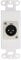 Decora - Placa de pared, color blanco, XLR macho a tipo soldadura