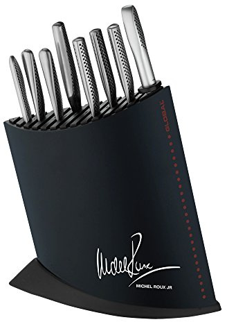 Global Knives by Michel Roux Jr 10 Piece Knife Block Set, Black