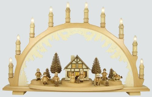 Lenk & Sohn 10-flg. Schwibbogen Winterkinder