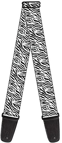 buckle-down Gitarrengurt 2 Wide - 29-54 Length Zebra 2 White