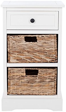 Safavieh Christina Beistelltisch, Holz, Weiß, 40 x 33 x 70.10 cm