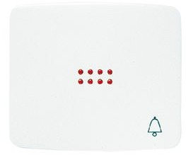 Niessen - Tecla pulsador timbre visor serie Arco, blanco marfil, acero inoxidable o ABS, localizador electrónico, compatible con luz