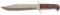 G8DS® Jagdmesser Outdoormesser Bowiemesser Dundee inkl. Lederetui und Gürtelhalter
