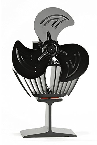 VOYTO 3 Blade–Oscillating/Swing Heat Powered Stove Fan For Wood and Multi-Fuel Burners