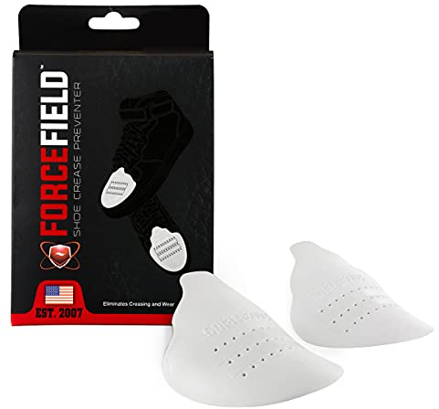 Forcefield Crease Preventers für Sneakers, Schuhe & Stiefel - Anti-Knick Schuhschutz, weicher Schaum mit Klebestreifen, erhält die Form & verhindert Abnutzung - Größe Small (UK 6-9)