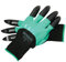 Amtech N2471 Gardening Gloves with Claws Large (Size 9), Quality Gardening Work Gloves, Black/Green