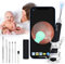 BlumWay WiFi Ohr Otoskop 3.5mm 1080P HD Ohr Endoskop Ohrreiniger Ohr Kamera mit 6 LED Licht, Ohren Reinigung Ohrenschmalz Entferner für Baby Kinder Erwachsene mit iOS, Android (schwarz)