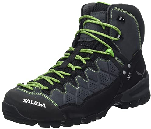 SALEWA MS ALP TRAINER MID GTX, Botas de senderismo Hombre, Onyx Pale Frog, 44 EU