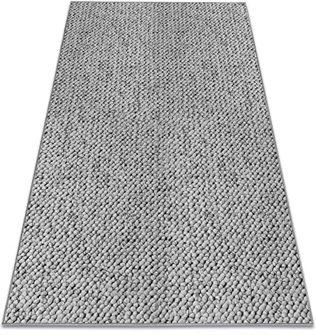rugsx Teppich Casablanca für Zimmer, Wohnzimmer, Schlafzimmer, Teppichboden Auslegware, Verschiedene Größen, grau 150x300 cm