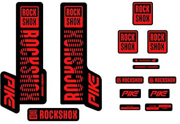 Adesivi compatibili con forcella Rock Shox Pike 2018-29''