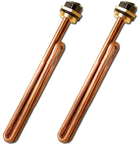 HE 90240 Heating Element, Replacement for EcoSmart ECO 18 27 36, 9KW 240V Water Heater Element for Electric Tankless Water Heaters, Screw-In ,Copper, 2PCS