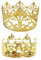 2 Pcs Gold Crown Cake Topper Gold Tiara Birthday Mini Crown for Birthday Party Wedding Accessories Cake Decoration