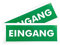 Aufkleber 21x7,5 cm - Sticker für Außen- und Innenbereich (Eingang)