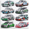 Vintage-Auto-Poster Old Skoda Fabia R5 Rallye-Auto-Poster, dekoratives Gemälde, Leinwand, Wandposter und Kunstbild, modernes Familien-Schlafzimmer, Dekoration, Poster, 40 x 40 cm