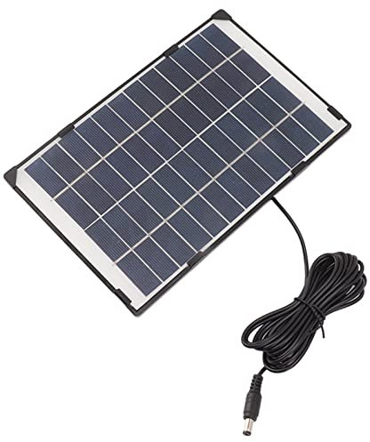 Panneau solaire 6 W 12 V, panneau solaire de surveillance de caméra portable 6 W 12 V pour éclairage d'urgence pour ventilateurs électriques