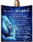 G-dake Tochter Geschenke von Papa, Kuscheldecke für Meine Tochter Geschenk Vater an Tochter Decke mit Spruch Geschenkideen für Geburtstag Weihnachten Geburtstagsgeschenk, 130x150cm