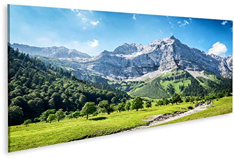 Prime Bild auf Leinwand Karwendel Berge in Österreich Alpen Tirol Wandbild Leinwandbild Poster