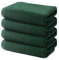 4 er Set Handtücher 50x100 cm | Frottee Weich & Flauschig | 100% Baumwolle | Frottier Handtuch Duschtuch Badetuch Badehandtuch | Oeko-Tex | 500g/m² | Ôhm | Grün