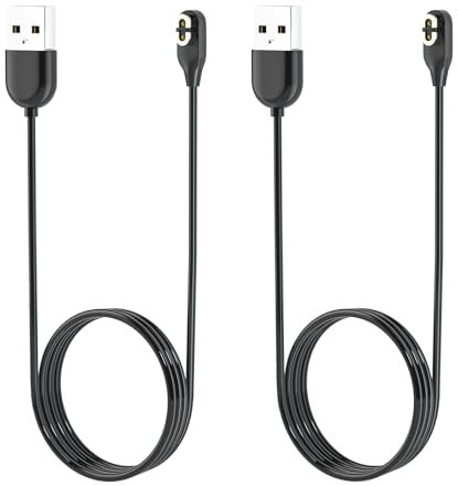 Qoosea Ladekabel Magnetisches Ladegerät für AfterShokz Aeropex AS800 & Shokz OpenRun Pro & OpenRun & OpenRun Mini & OpenComm, IP68 Wasserdichtes Ladegerät Adapterkabel, [2 Stück]