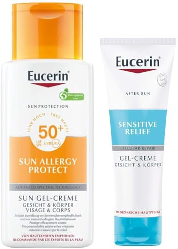 Eucerin Sun Allergie 150 ml Gel 50+ + gratis Sensitive After Sun 50 ml