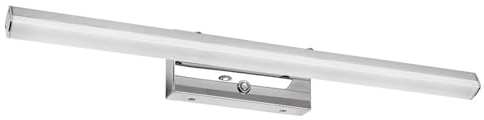 Rabalux 75017 LED Badezimmerleuchte TURGON Aluminium Chrom Kunststoff weiß 20W IP44 3000K,4000K,6000K L:63cm dimmbar mit Touch-Schalter