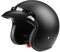 Offener Motorrad Jethelm ECE genehmigt Motorrad Helm mit Sonnenblende Vintage Stil für Männer Frauen, Roller ATV Cruiser Helm (L,Black)