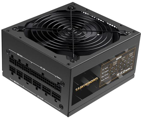850W Power Supply Fully Modular 80 Plus Gold PSU 100-240V Active PFC Gaming PSU Computer Power Supplies for Desktop PC Server