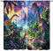 Dinosaurier-Vorhänge, Mystery Nature Vulkane, Jurassic Urwald, Tyrannosaurus, Rex-Tiere, Fensterbehandlungen, Wärmedämmung, Vorhänge für Kinder, Jungen, Wohnzimmer, Schlafzimmer, 106,7 x 114,3 cm