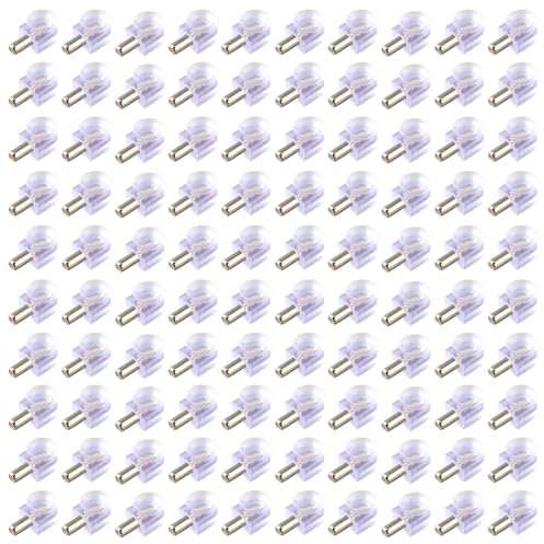 40 Stück Einlegeböden Halterung 5mm, Glasbodenträger mit Saugnapf, Regalbodenträger, Einlegeboden Halter, Tablarträger, Langlebige Regalbodenträger mit Saugnapf und Dehnschrauben